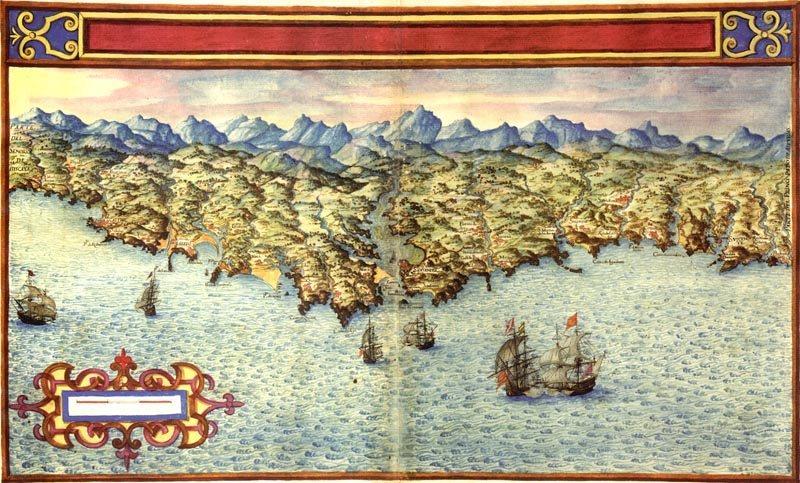 1630: Mapa de la costa de Cantabria