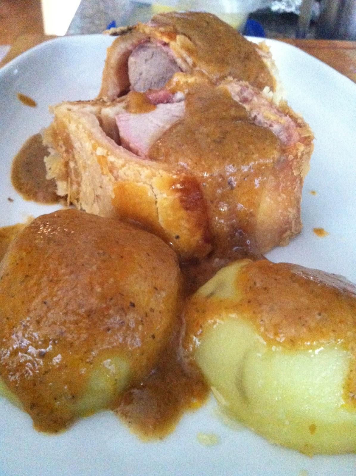 Solomillo hojaldrado con sorpresa