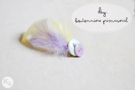 DIY. Spring inspired boutonniere