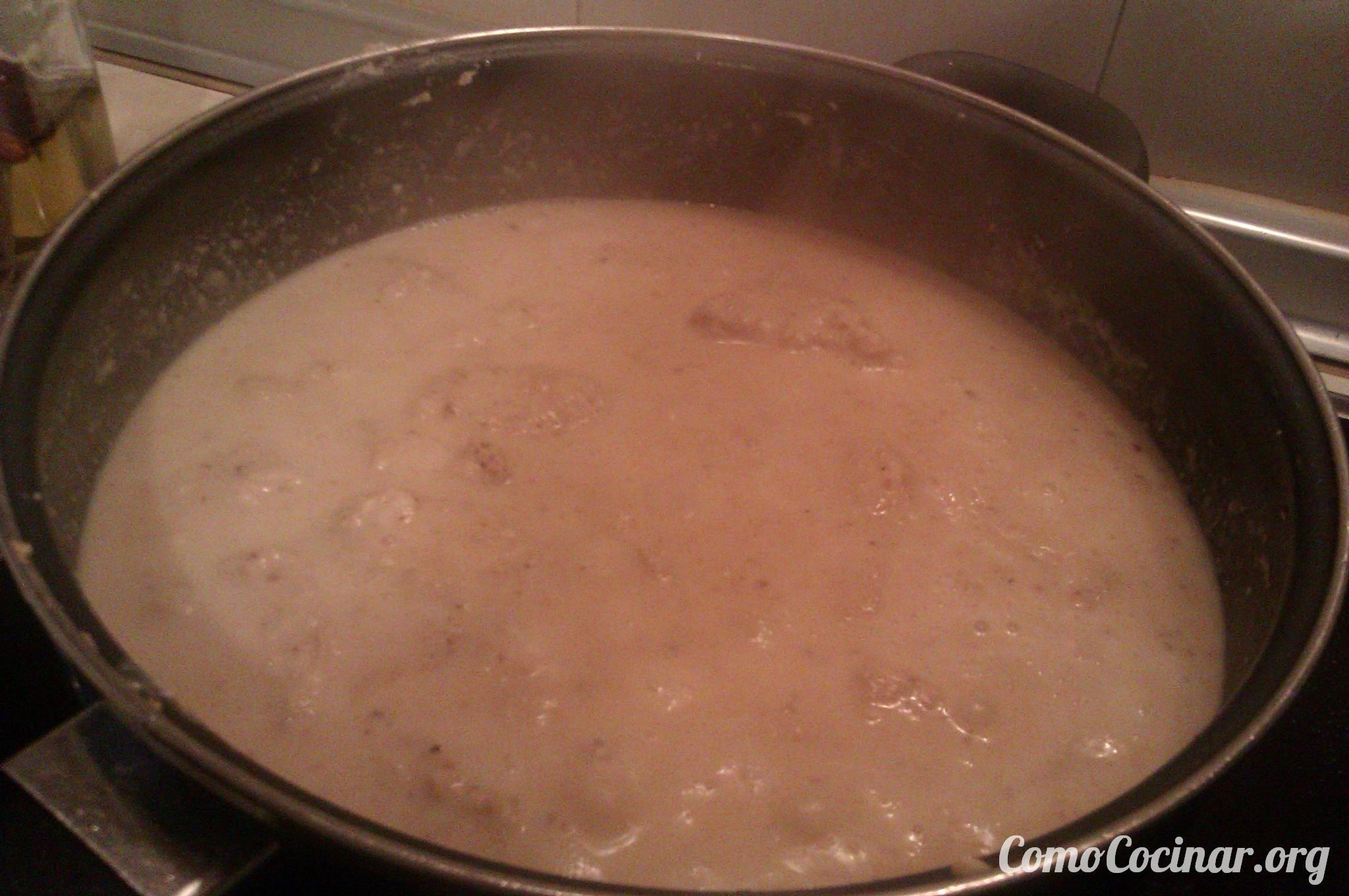 Paso a paso pollo con salsa de almendras