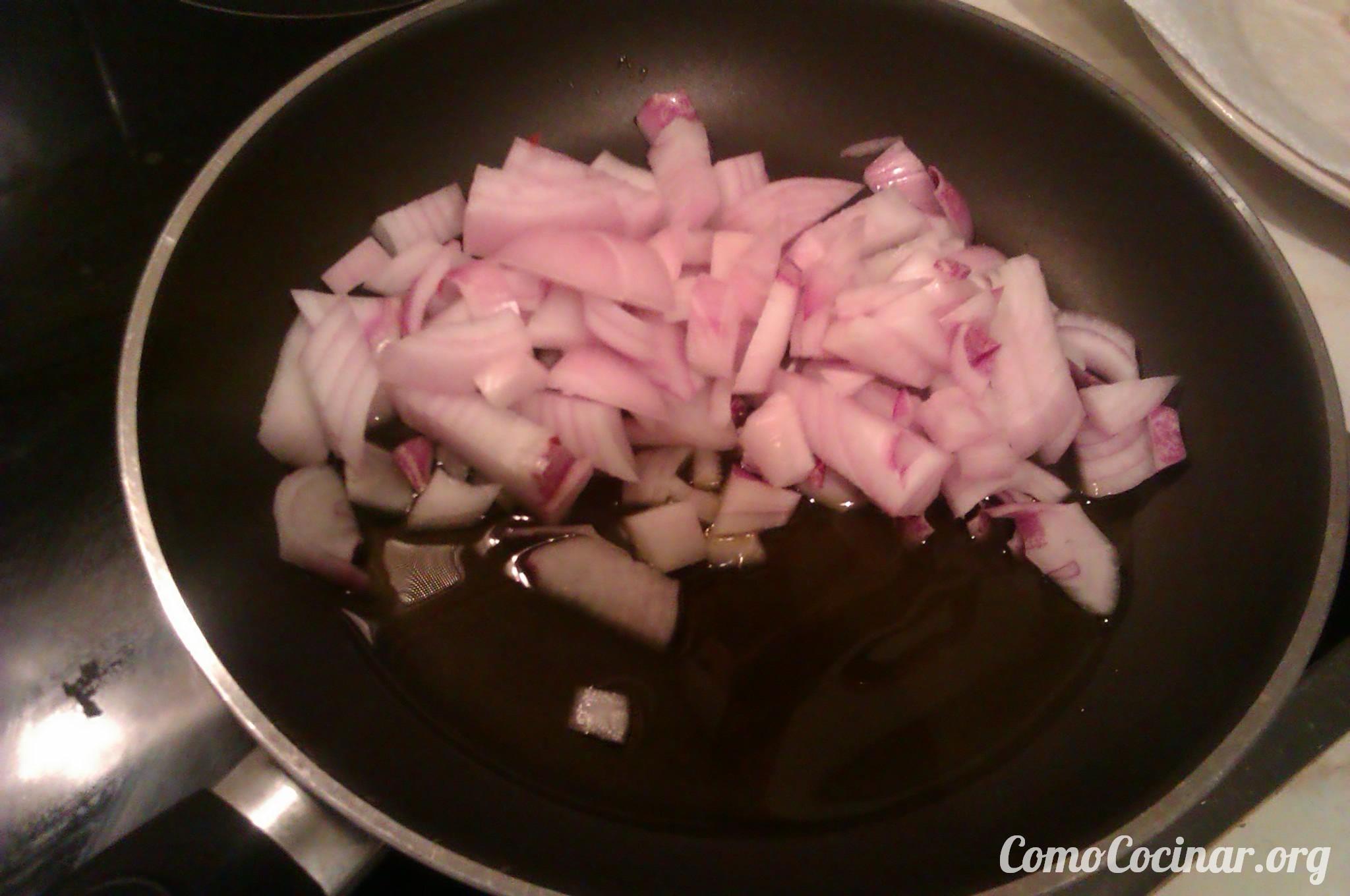 Paso a paso pollo con salsa de almendras