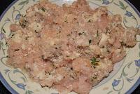 Albondigas de Pollo en Salsa de Pimientos verdes