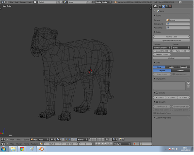 Creando una hiena y un león cavernario para el videojuego.