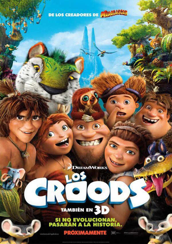 Póster: Los Croods: Una aventura prehistórica (Kirk De Micco, Chris Sanders, 2.013)