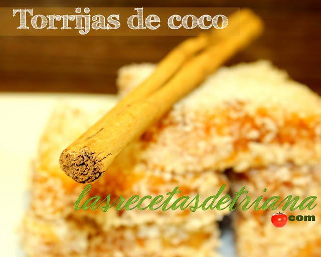 Torrijas de coco