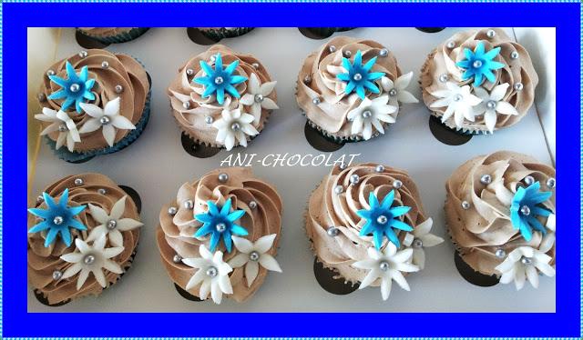 Cupcakes primaverales (sabor Nocilla)