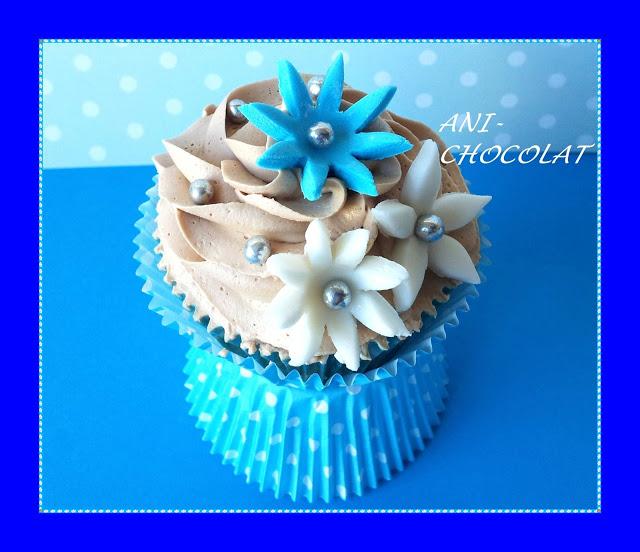 Cupcakes primaverales (sabor Nocilla)