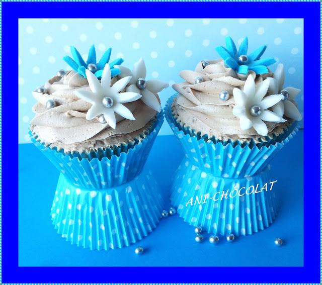 Cupcakes primaverales (sabor Nocilla)