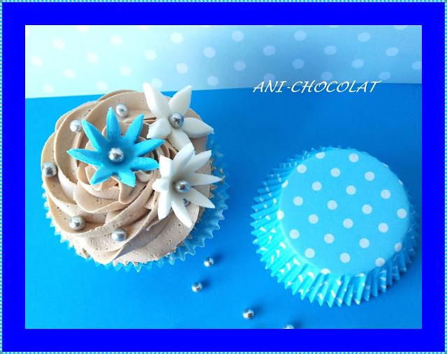 Cupcakes primaverales (sabor Nocilla)