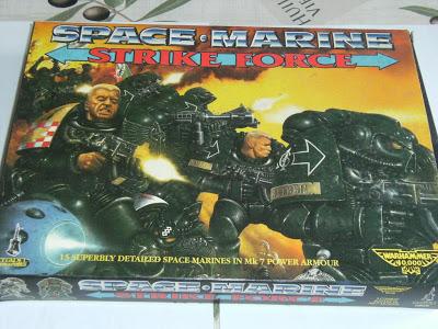 Portada de la Caja de Space Marine Strike Force para Warhammer 40K