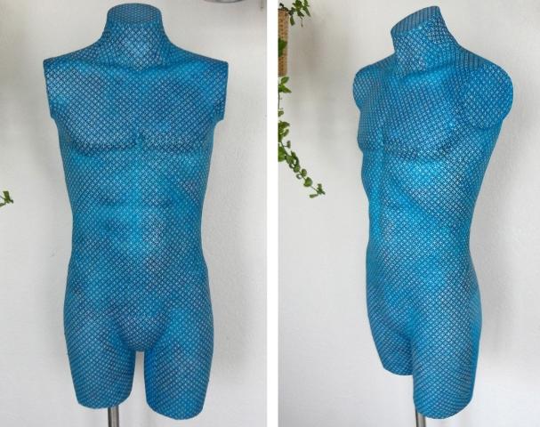 Antes y Después: Cómo vestir un busto con papel y cola, por Albert