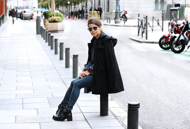 Double Denim & Burgundy