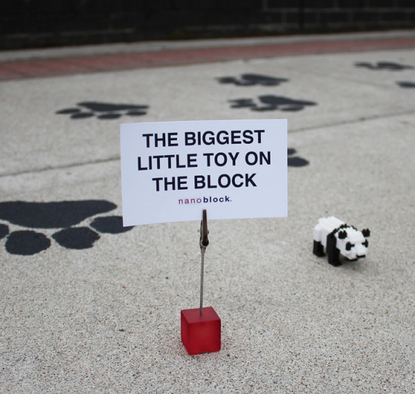 Nanoblock panda perro león lego calle ambient marketing de equipo detroit calle 5