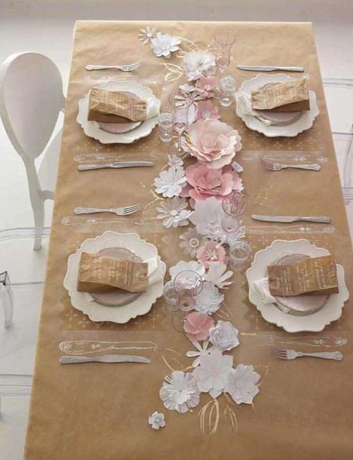 VISTE TU MESA CON PAPEL CRAFT