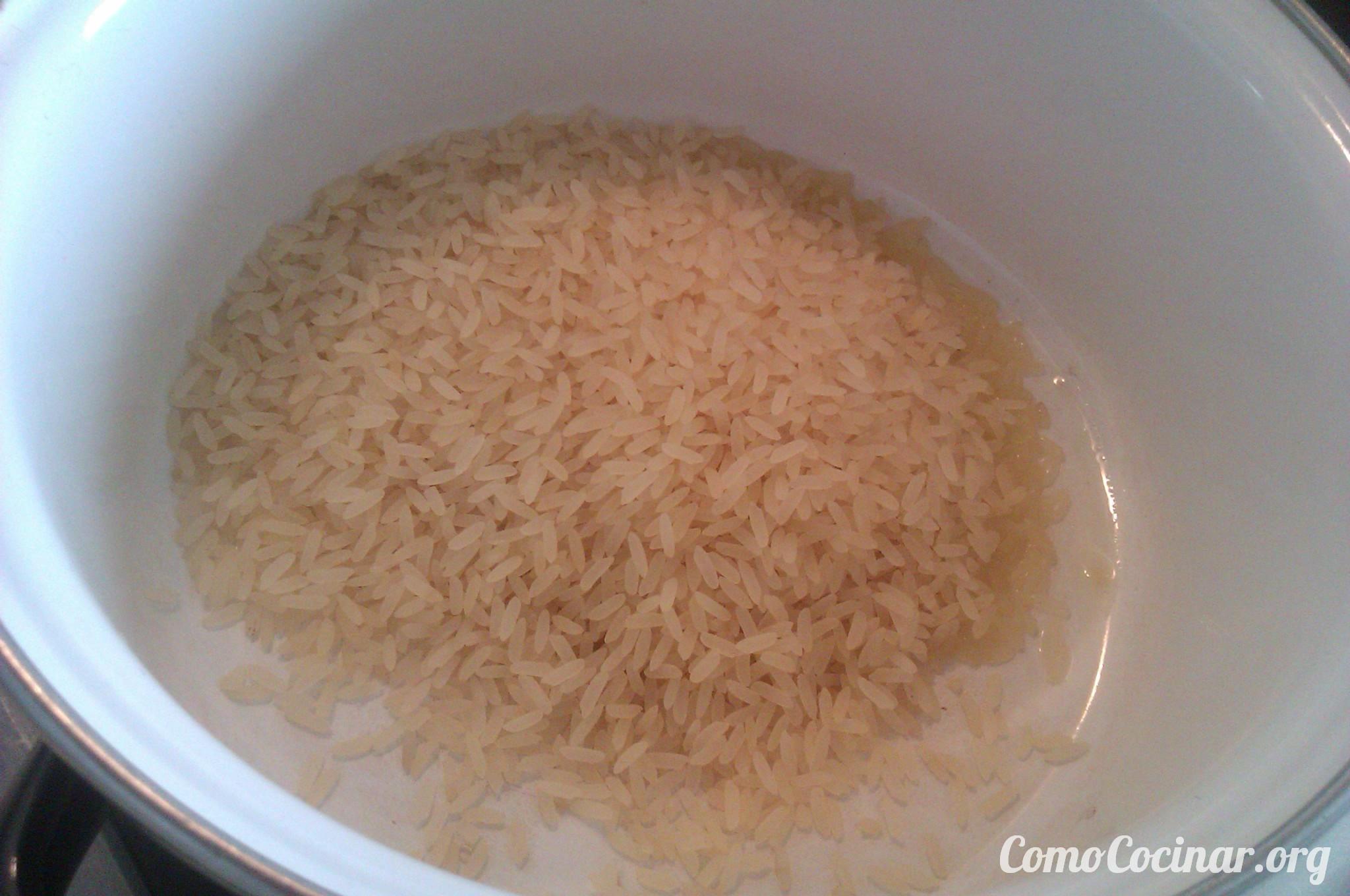 Paso a paso ensalada de arroz