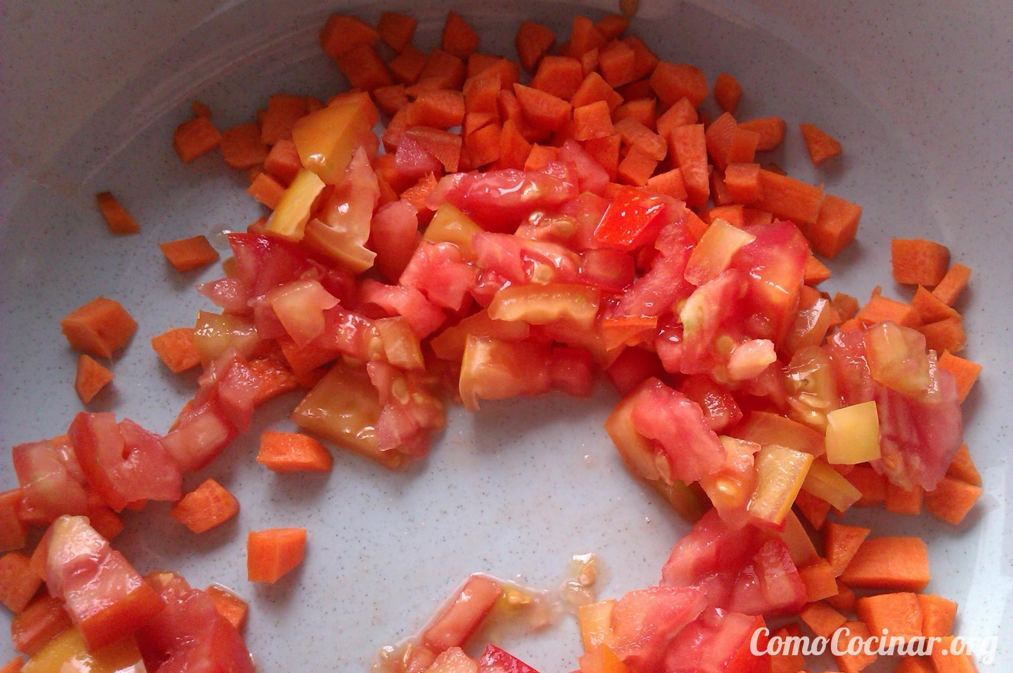 Paso a paso ensalada de arroz