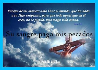 Su sangre pago mis pecados