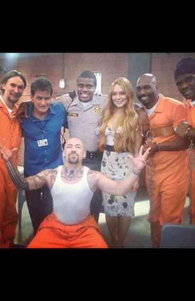 Foto: Lindsay Lohan graba escena en la cárcel en Anger Management