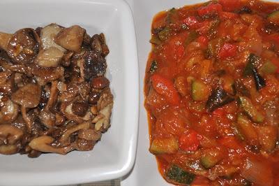 Bacalao Con Pisto Y Setas