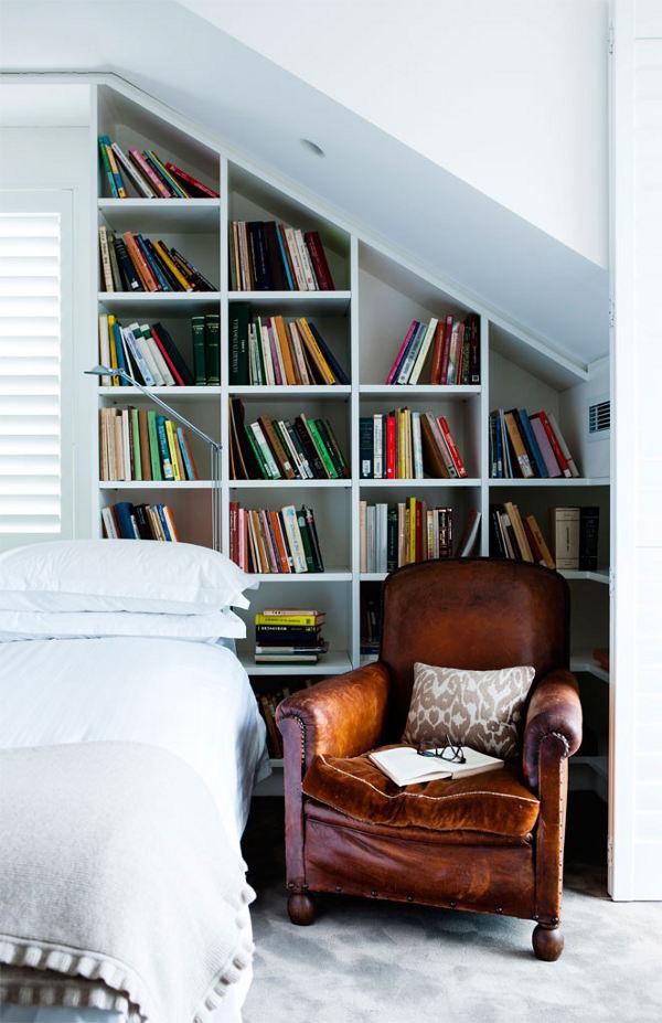 UN DORMITORIO DISEÑADO PARA MUCHOS LIBROS