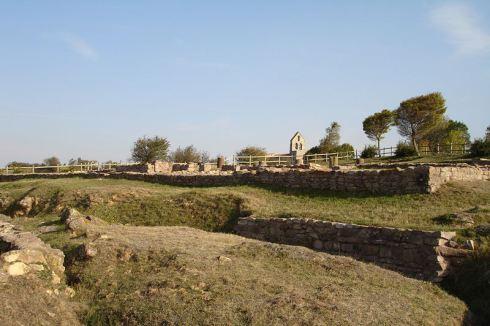 restos de la casa de los mosaicos de julióbriga