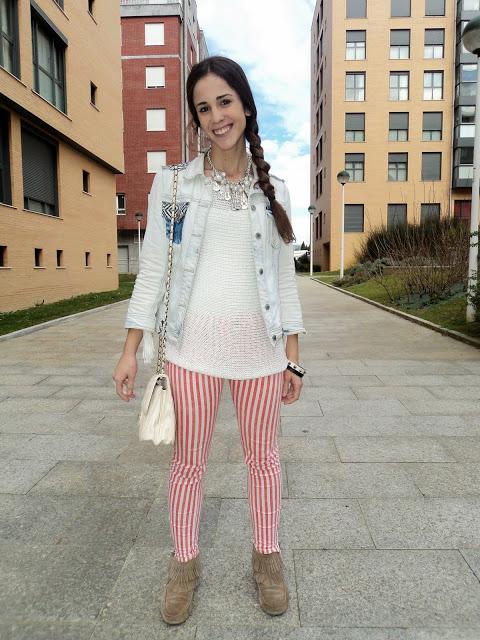 Stripes Orange & White