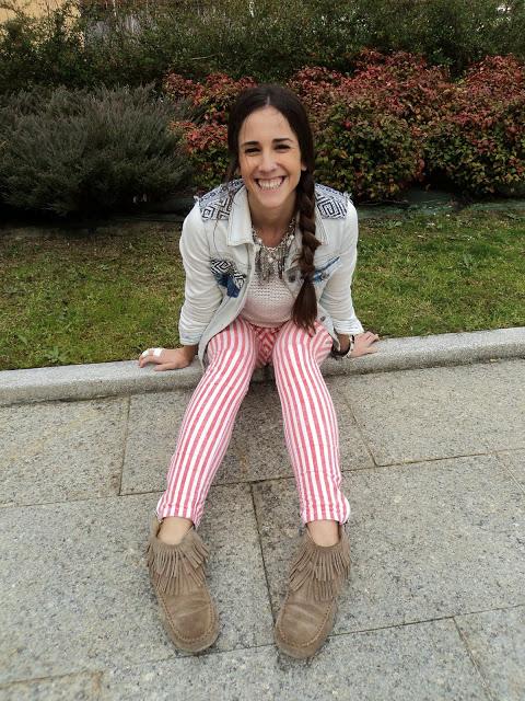 Stripes Orange & White