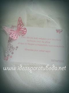 Tarjeta Agradecimiento Boda