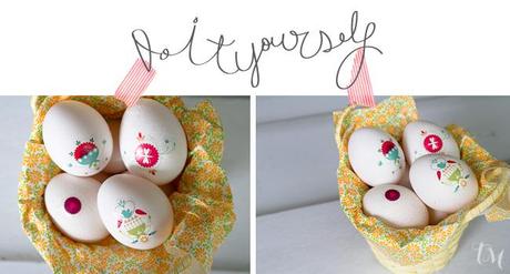 huevos decorados con tatuajes