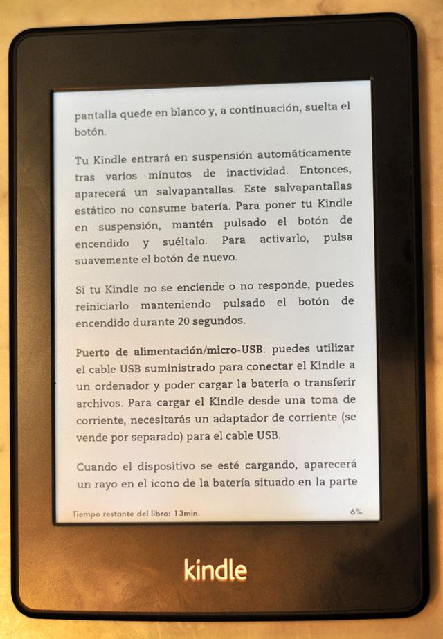 Kindle Paperwhite, uno de los mejores dispositivos del mercado.
