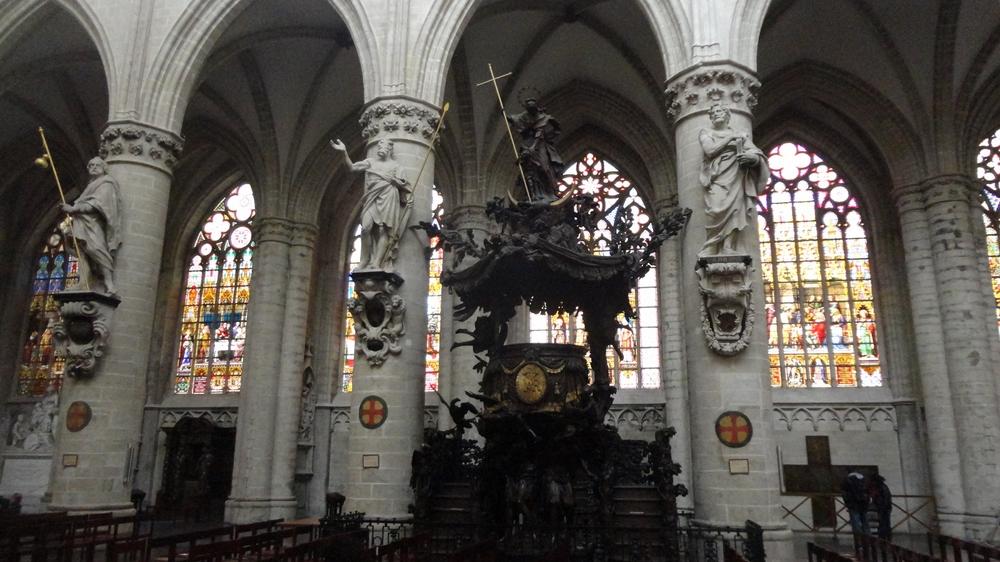 Pulpito Catedral de Bruselas