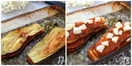 Berenjenas gratinadas con mozzarella Berenjenas gratinadas con mozzarella