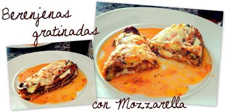 Berenjenas gratinadas con mozzarella