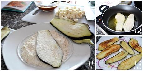 Berenjenas gratinadas con mozzarella