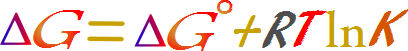 Energía libre de la reacción y energía libre estándar de formación en condiciones no estándar.