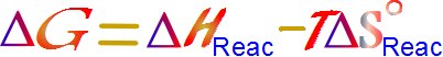plicación de las variables termoquímicas ΔH,  ΔS y ΔG