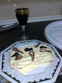 PASTEL DE SALMÓN Y GAMBAS