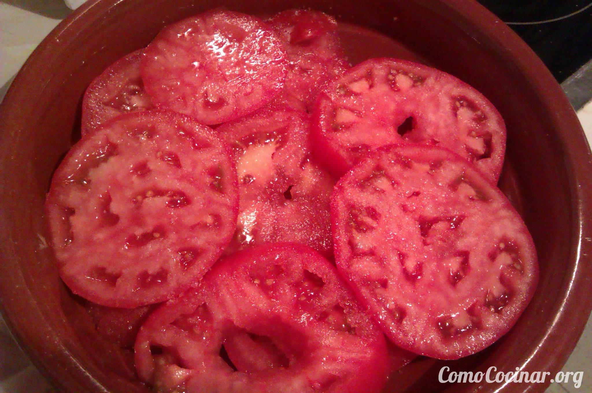 Paso a paso timbal de tomate atún y gulas