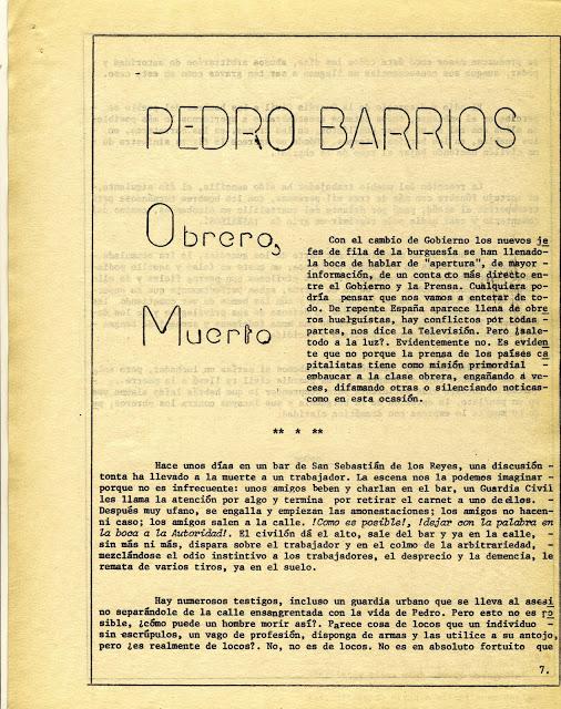 En aquellos tiempos... Marzo 1974