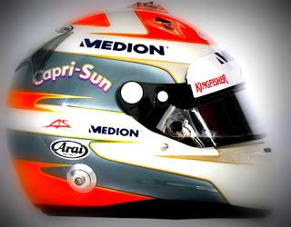 Cascos de los pilotos de F1 durante el 2013