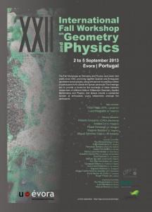 El XXII International Fall Workshop on Geometry and Physics se celebrará en septiembre de 2013 en Évora (Portugal)