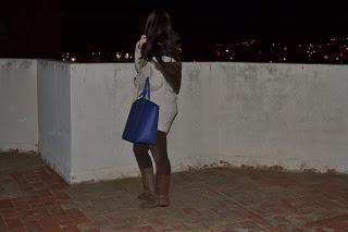 Mixed blue and brown