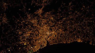 imágenes nocturnas de la NASA