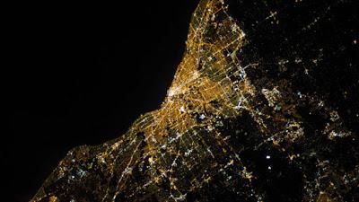 imágenes nocturnas de la NASA