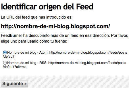 Como crear un feed en FeedBurner para blogger