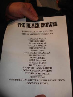 The Black Crowes - O2 Academy (Glasgow) - 27/03/2013