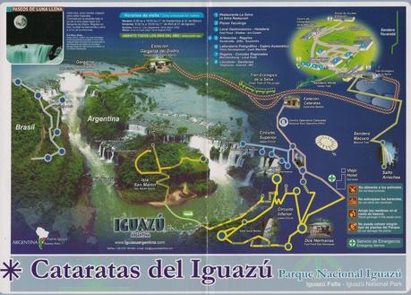 Mapa Cataratas de Iguazú, Argentina, vuelta al mundo, round the world, La vuelta al mundo de Asun y Ricardo