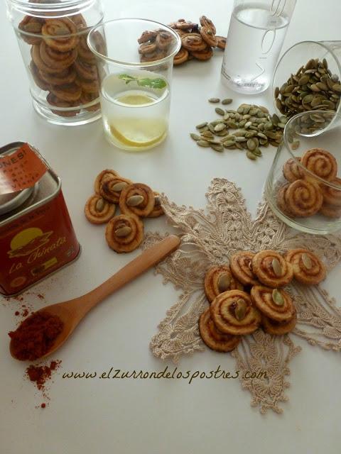 Snacks con Miel, Pimentón & Semillas de Calabaza