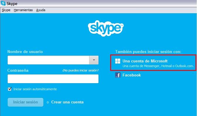 Como pasar de Messenger a Skype