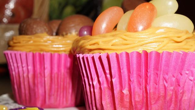 Cupcakes para tres  (de pera y Dulce de Leche)